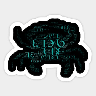 Aeneid Word Cloud (7) Sticker